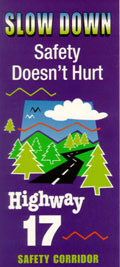 Highway 17 safety graphic
