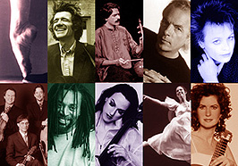 Collage of performers