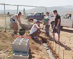 Photo of students working