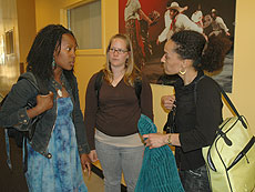 Photo: Gina Dent with students