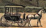 Lithograph: horse and buggy