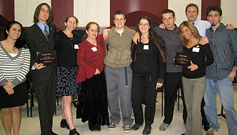 Photo of ethics team and coaches