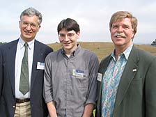 Photo of Loren Steck, the Steck recipient, and his faculty advisor.